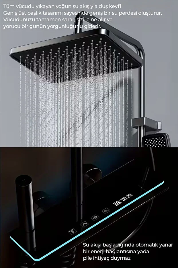 ROBO K12C yeni nesil Led göstergeli tuşlu dijital duş sistemi